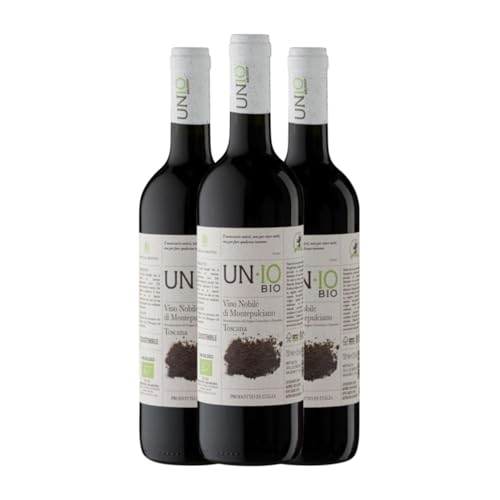 Castelli del Grevepesa UN-IO Prugnolo Gentile Vino Nobile di Montepulciano 75 cl Rotwein (Karton mit 3 Flaschen von 75 cl) von Castelli del Grevepesa