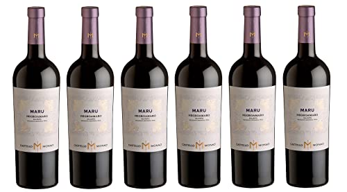 6x 0,75l - 2022er - Castello Monaci - Maru - Negroamaro - Salento I.G.P. - Apulien - Italien - Rotwein trocken von Castello Monaci