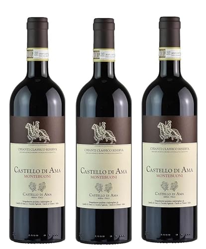 3x 0,75l - 2021er - Castello di Ama - Montebuoni - Chianti Classico Riserva D.O.C.G. - Toscana - Italien - Rotwein trocken von Castello di Ama