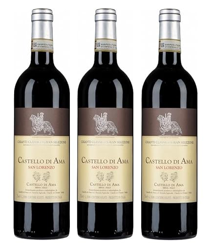 3x 0,75l - 2020er - Castello di Ama - San Lorenzo - Chianti Classico Gran Selezione D.O.C.G. - Toscana - Italien - Rotwein trocken von Castello di Ama