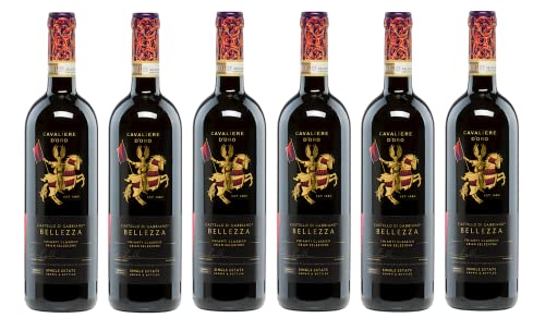 6x 0,75l - 2017er - Castello di Gabbiano - Bellezza - Chianti Classico Gran Selezione D.O.C.G. - Toscana - Italien - Rotwein trocken von Castello di Gabbiano