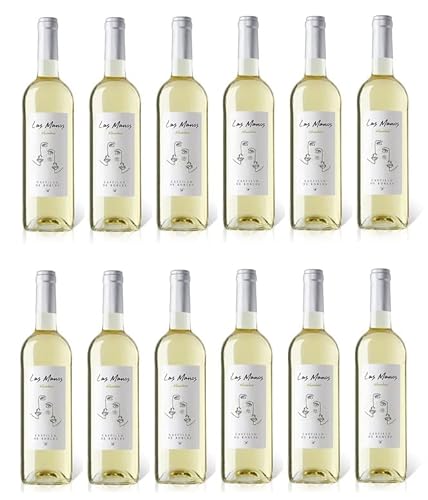 12x 0,75l - 2022er - Castillo de Robles - Las Manos - Macabeo Blanco - Vino de la Tierra de Castilla - Spanien - Weißwein trocken von Castillo de Robles - Las Manos