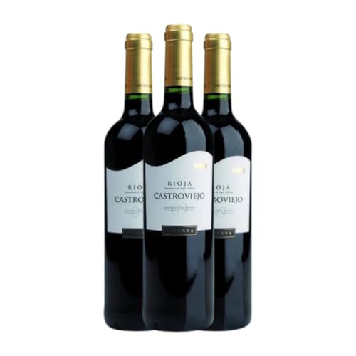 Castroviejo Tempranillo Rioja Reserve 75 cl Rotwein (Karton mit 3 Flaschen von 75 cl) von Castroviejo