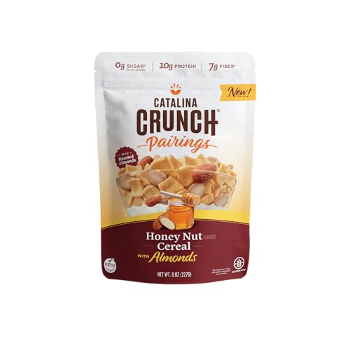 Catalina Crunch Pairings Getreide mit Honignussgeschmack und Mandeln – Low Carb, glutenfrei, Keto-Snack mit veganem pflanzlichem Protein – 227 g von Catalina Crunch