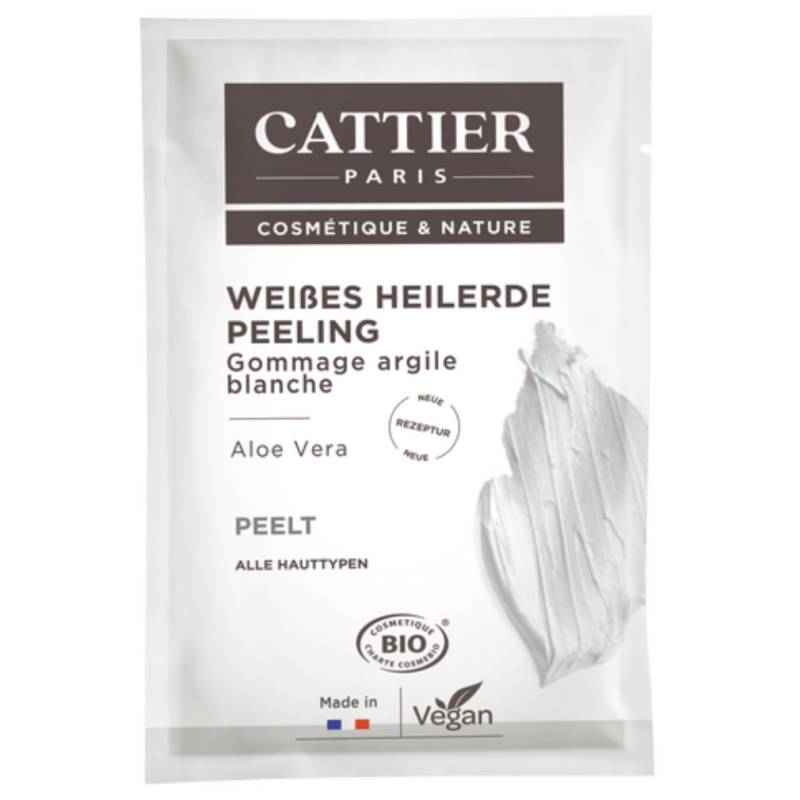 Weiße Heilerde Peeling Aloe Vera, 12,5ml von Cattier