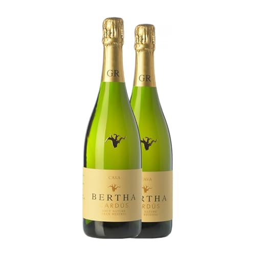 Bertha Cardús Cava Große Reserve 75 cl Weißer Sekt (Karton mit 2 Flaschen von 75 cl) von Cava Bertha