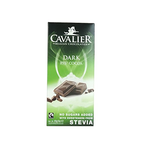 Cavalier - Belgian Dark 85% Cocoa Chocolate Bar - 85g (Case of 14) von Cavalier