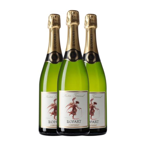 Llopart Nèctar Terrenal Halbtrocken Halbsüß Corpinnat 75 cl Weißer Sekt (Karton mit 3 Flaschen von 75 cl) von Cavas Llopart