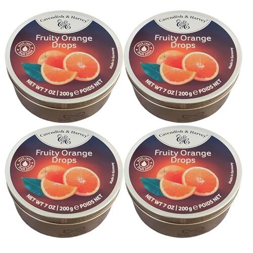 Cavendish And Harvey Fruity Orange Drops 4 x 200g Vorteilspack von Cavendish and Harvey