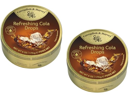 Cavendish & Harvey Refreshing Cola Drops Bonbons Mit Cola- Geschmack Vorteilspackung Set 2 x 175g von Cavendish and Harvey