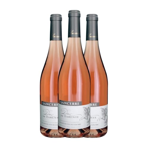 Caves de Sancerre Duc de Tarente Rosé Spätburgunder Sancerre 75 cl Rosé-Wein (Karton mit 3 Flaschen von 75 cl) von Caves de Sancerre