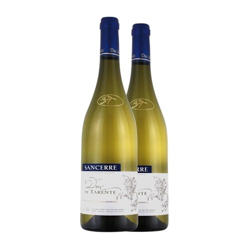 Caves de Sancerre Duc de Tarente Tête de Cuvée Sauvignon Weiß Sancerre Reserve 75 cl Weißwein (Karton mit 2 Flaschen von 75 cl) von Caves de Sancerre