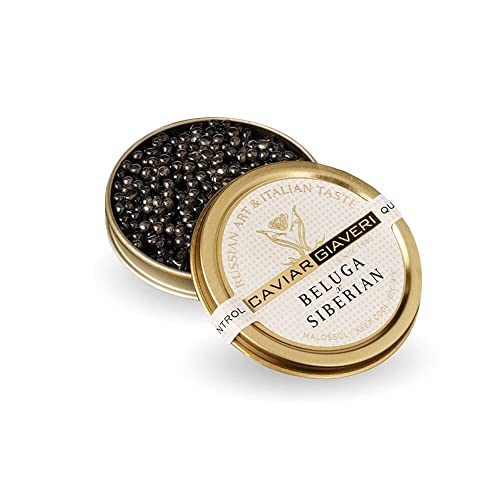 Caviar Giaveri Kaviar Beluga siberian aus Italien Huso huso X Acipenser baerii Störrogen italienische Zucht 30gr von Caviar Giaveri