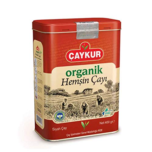 CAYKUR organik Hemsin Cayi Teneke kutuda, Türkischer Schwarzer Tee 400g Blechdose von Caykur