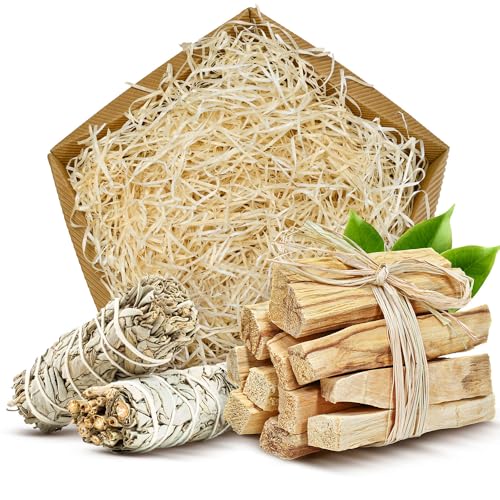 Geschenkset - natürliche zeremonielle Räucherung | Palo Santo | Weißer Salbei | Bursera graveolens, Salvia apiana | Smudging, Esoterik, Meditation von Cebador