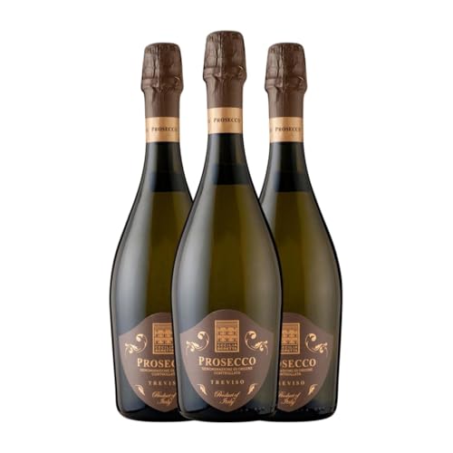 Cecilia Beretta Extra Dry Glera Extra Trocken Prosecco 75 cl Weißer Sekt (Karton mit 3 Flaschen von 75 cl) von Cecilia Beretta