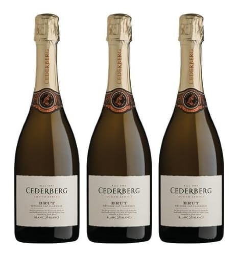 3x 0,75l - 2017er - Cederberg - Blanc de Blancs - Brut - Methode Cap Classique - Cederberg W.O. - Südafrika - Schaumwein brut von Cederberg