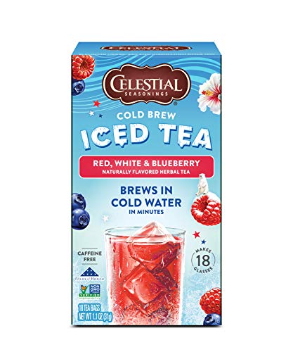 Celestial Seasonings Cold Brew Red White Blueberry, 18 Stück von Celestial Seasonings