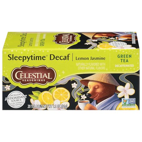 Celestial Seasonings Green Tea, Sleepytime Decaf Lemon Jasmin, 20 Stück von Celestial Seasonings