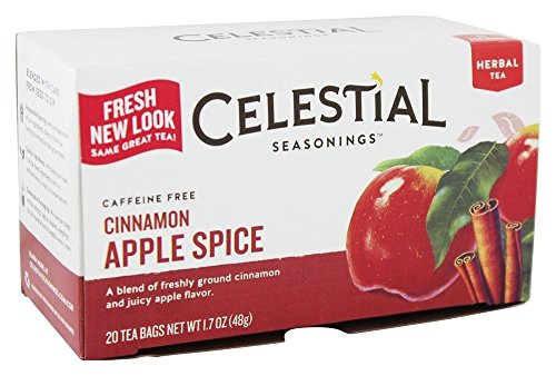 Celestial Seasonings Kräutertee, koffeinfrei, Zimt, Apfel, Gewürze, 20 Teebeutel von Celestial Seasonings