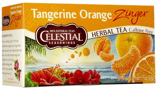 Celestial Seasonings Mandarine Orange Zinger Teebeutel, 20 Stück, 6 Stück von Celestial Seasonings