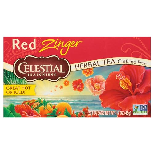 Celestial Seasonings Red Zinger Kräutertee koffeinfrei 20 Teebeutel 49 g von Celestial Seasonings