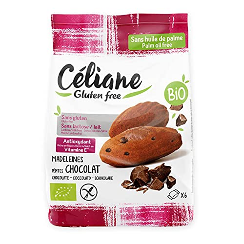 Celiane - Madeleines mit Schokoladenstückchen glutenfrei laktosefrei - 180 g - 6er Pack von Celiane