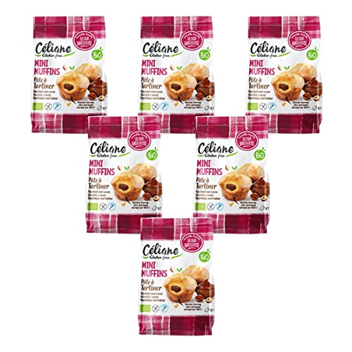 Celiane - Mini-Schokoladen-Muffins glutenfrei laktosefrei - 200 g - 6er Pack von Celiane