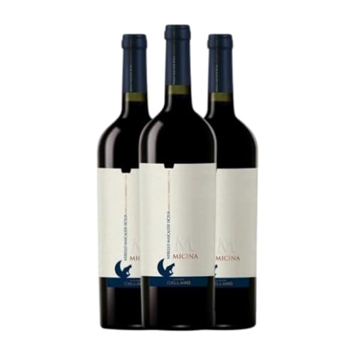 Cellaro Micina Nerello Mascalese Sicilia 75 cl Rotwein (Karton mit 3 Flaschen von 75 cl) von Cellaro