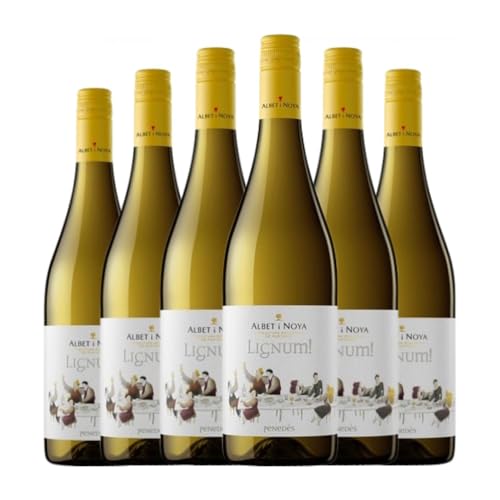 Albet i Noya Lignum Blanc Penedès 75 cl Weißwein (Karton mit 6 Flaschen von 75 cl) von Celler Albet i Noya