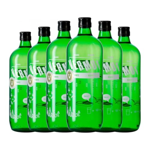 Wermut Casa Mariol Blanco Rakete Flasche 1 L (Schachtel mit 6 Rakete Flasche von 1 L) von UOOTPC