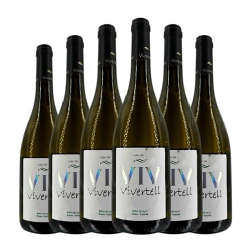 Celler de Batea Vivertell Blanco Terra Alta Jung 75 cl Weißwein (Karton mit 6 Flaschen von 75 cl) von Celler Cooperatiu de Batea