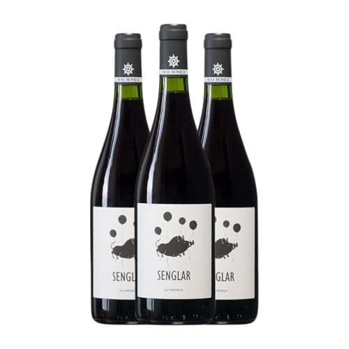 Mas Romeu Senglar Empordà 75 cl Rotwein (Karton mit 3 Flaschen von 75 cl) von Celler Mas Romeu