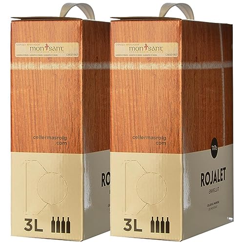 Masroig Rojalet Negre Envellit Montsant Bag in Box 3 L (Schachtel mit 2 Bag in Box von 3 L) von Celler Masroig