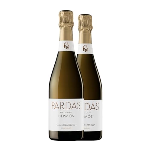 Pardas Hermós Brut Natur Corpinnat 75 cl Weißer Sekt (Karton mit 2 Flaschen von 75 cl) von Celler Pardas