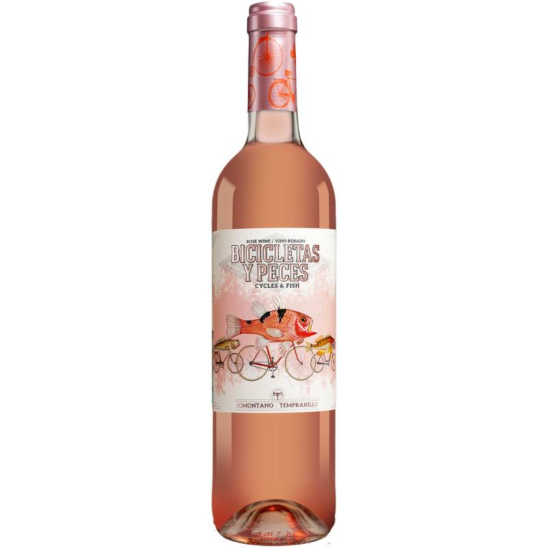 Bicicletas y Peces Tempranillo Rosado 2023  0.75L 14% Vol. Roséwein Trocken aus Spanien von Celler Tianna Negre