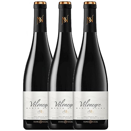 Tianna Negre Vélonegre Mantonegro Vi de la Terra de Mallorca 75 cl (Schachtel mit 3 Flaschen von 75 cl) von Celler Tianna Negre