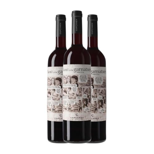 Celler de Capçanes Nit de les Garnatxes Argila Grenache Montsant Jung 75 cl Rotwein (Karton mit 3 Flaschen von 75 cl) von Celler de Capçanes