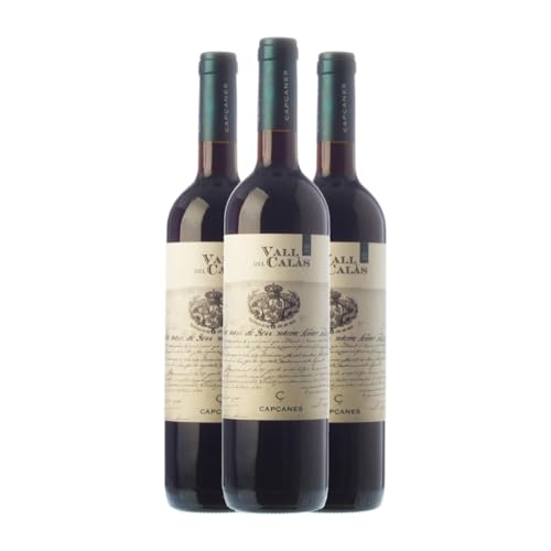 Celler de Capçanes Vall del Calàs Montsant Alterung 75 cl Rotwein (Karton mit 3 Flaschen von 75 cl) von Celler de Capçanes