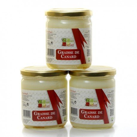 Lot de 3 bocaux de graisse de canard 3x340 g soit 1020g von Cellier du Périgord