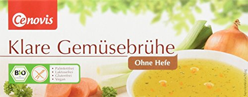 Cenovis Bio Klare Gemüsebrühe ohne Hefe, laktosefrei, glutenfrei und vegan, 4er Pack (4 x 132 g) von Cenovis