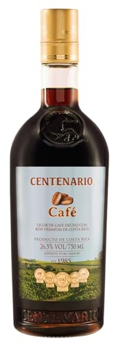 Ron Centenario Café Liqueur | Kaffeelikör aus 100% Arabica-Kaffee | Weich und mild im Geschmack | Ideale Kombination aus Rum und Kaffee | 26,5% Vol. | 0,7l von Ron Centenario