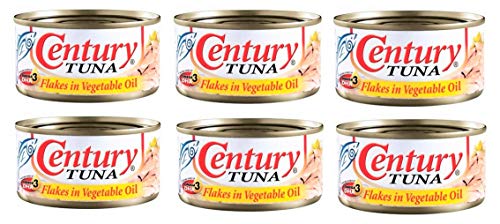 Century Tuna Flocken in Pflanzenöl, 180 g, 6 Stück von Century Tuna