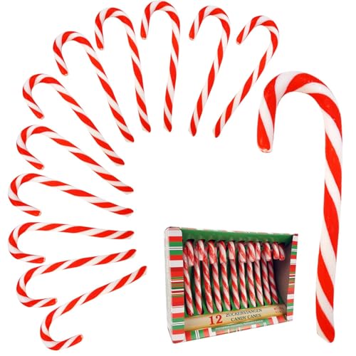 Cepewa Zuckerstange Candy Baumschmuck Christbaumdeko Weihnachtsdeko 12er Set von Cepewa