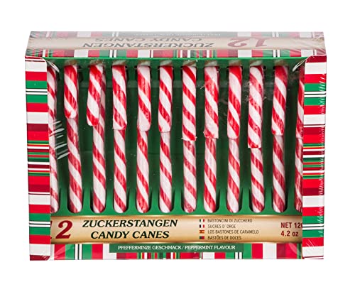 Cepewa Zuckerstange Candy Baumschmuck Christbaumdeko Weihnachtsdeko 12er Set von Cepewa