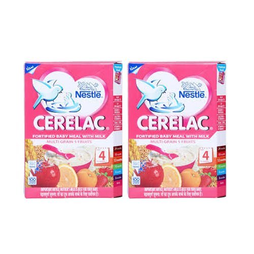 2 LOT X Nestle Cerelac Multi Grain 5 Fruits - Stage 4 - 12 Months + (300 g x 2) by Cerelac von Cerelac