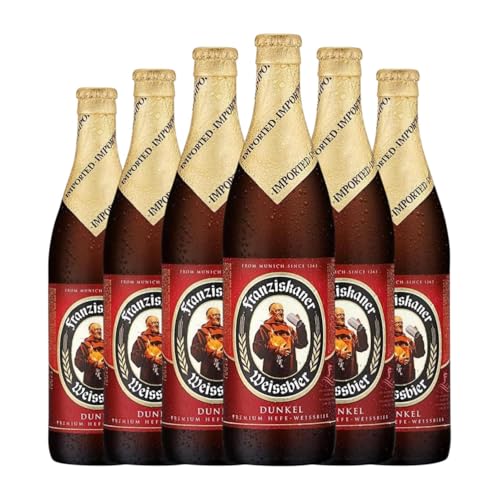 Bier Franziskaner Dunkel Medium Flasche 50 cl (Karton mit 6 Medium Flasche von 50 cl) von Cervezas Franziskaner