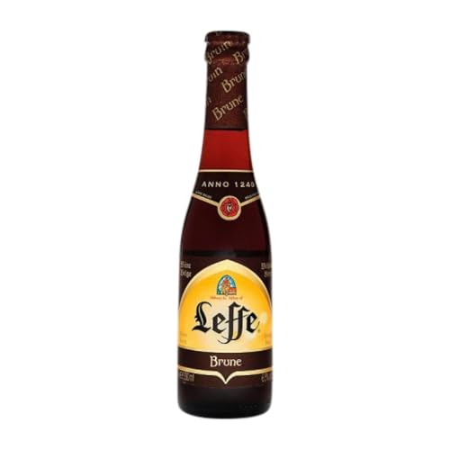 Bier 24 Einheiten Box Leffe Brune Drittel-Liter-Flasche 33 cl von Cervezas Leffe