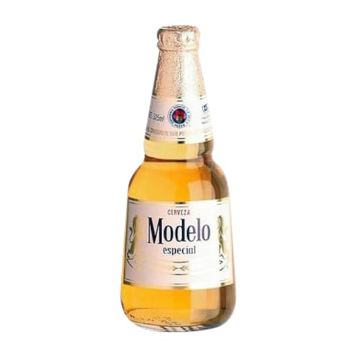 Bier 24 Einheiten Box Modelo Corona Rubia Especial Drittel-Liter-Flasche 35 cl von Cervezas Modelo Corona