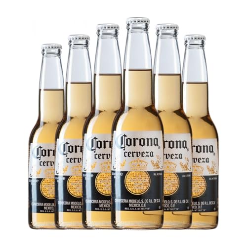 Bier Modelo Corona Coronita Drittel-Liter-Flasche 35 cl (Schachtel mit 6 Drittel-Liter-Flasche von 35 cl) von Cervezas Modelo Corona